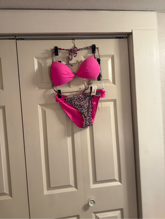 Arizona Jean Company Other - Arizona Jean Company Hot Pink Leopard Print Bikini Set